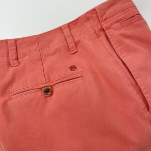 Tori Richard Mens Shorts 33 Coral Pink Walking Resort Casual Hawaiian Cotton